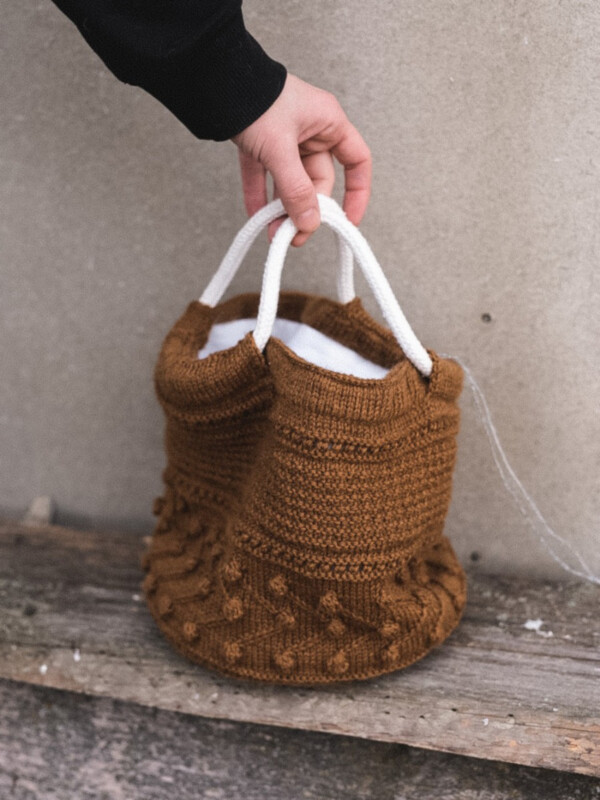 Knitting pattern Ruke project bag