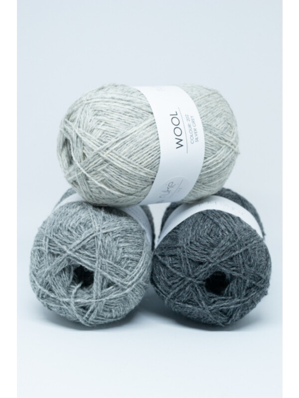Ruke knit wool Grey colour