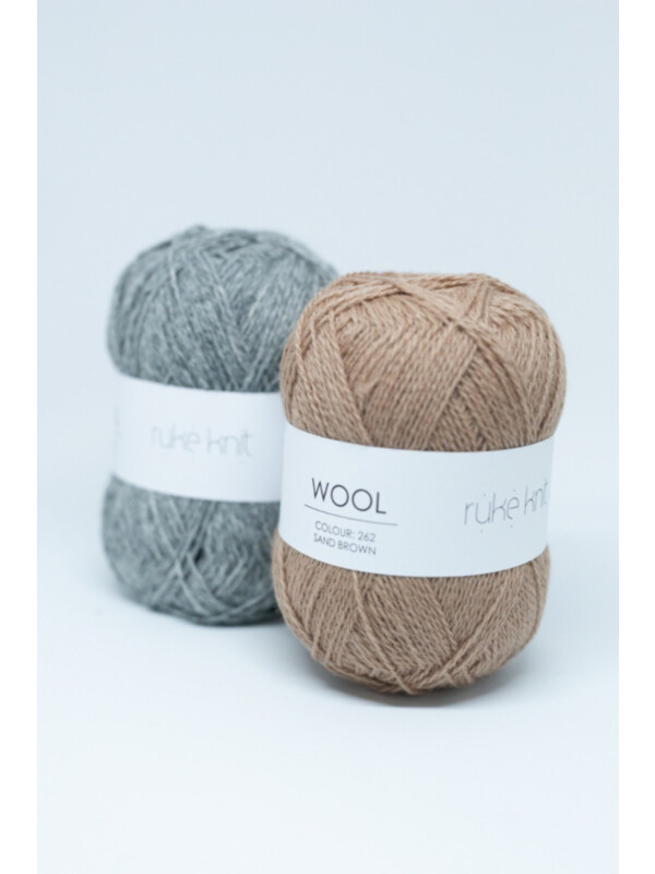 Sand Brown colour yarn Ruke knit wool