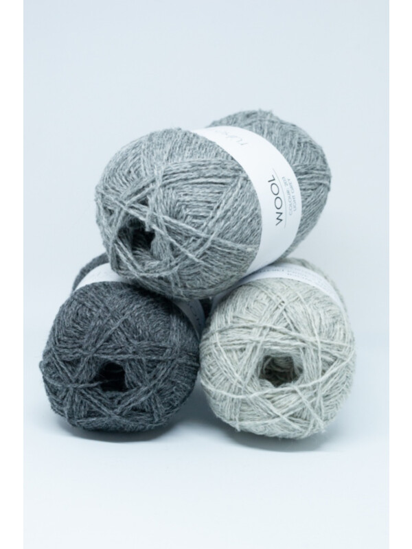 Ruke knit Wool - Sport weight yarn Light Grey
