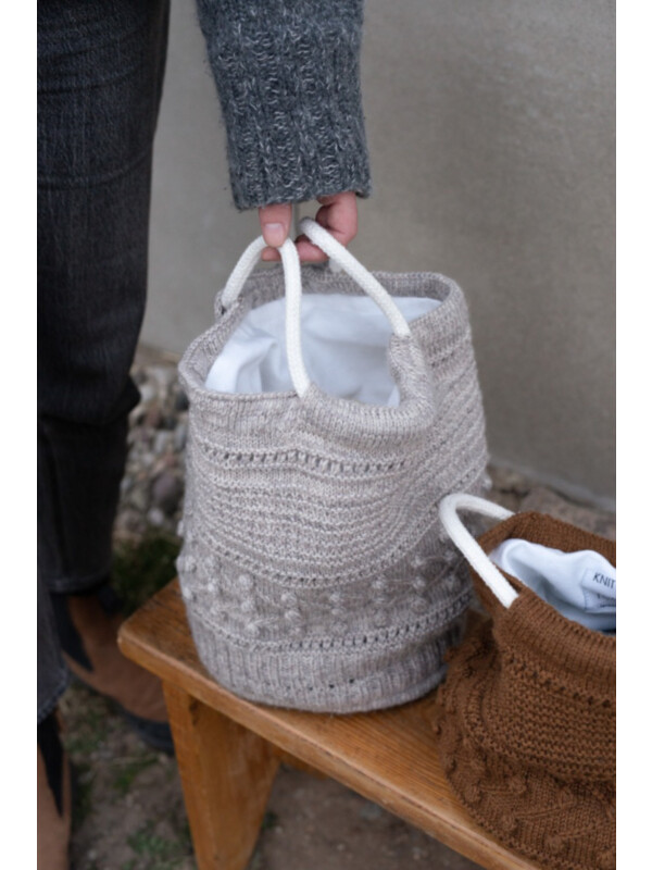 Knitting bag Rope handle and bottom frame