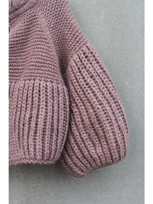 Pink sheep cardigan Strickanleitung Ruke knit Deutsch
